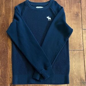 Abercrombie Kids Navy Textured Sweater